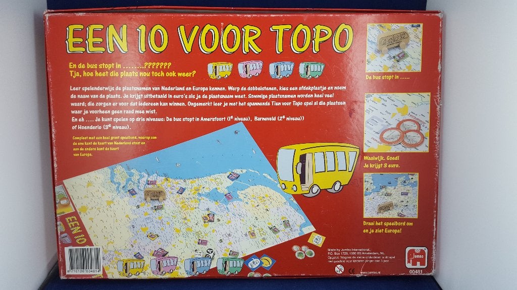 Een 10 voor Topo bordspel, Jumbo. Compleet. 6C9, Tweedehands verkoop, Tweedehands verkoop, Gebruikt, Ophalen of Verzenden