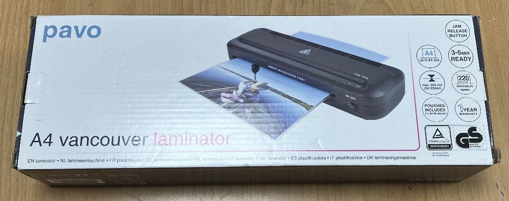 laminator, Ophalen, Zo goed als nieuw