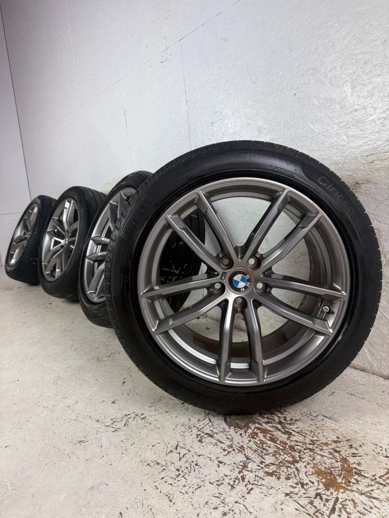 3 Originele BMW 5-Serie velgen 18" 5x112 Style 662M zomerset, Auto-onderdelen, Banden en Velgen, Niet ingevuld, 18 inch, Gebruikt