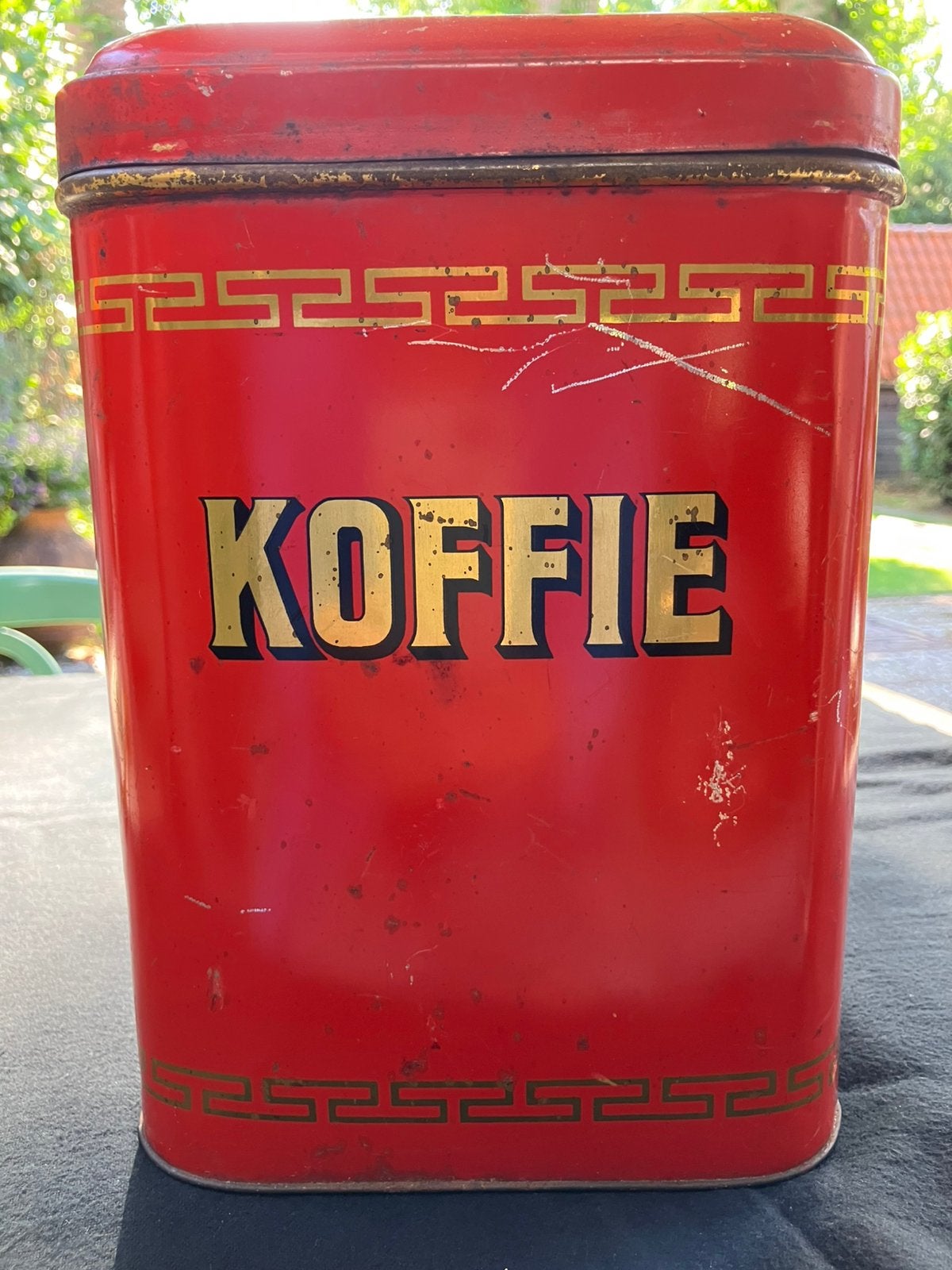 Vintage koffie blik., Verzamelen, Ophalen of Verzenden, Gebruikt, Koffie, Overige merken
