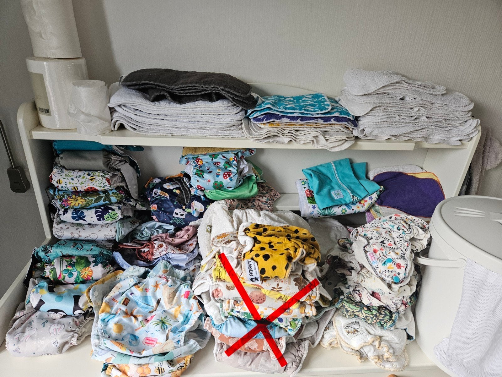 Compleet pakket wasbare luiers- premium merken, Ophalen of Verzenden, Gebruikt