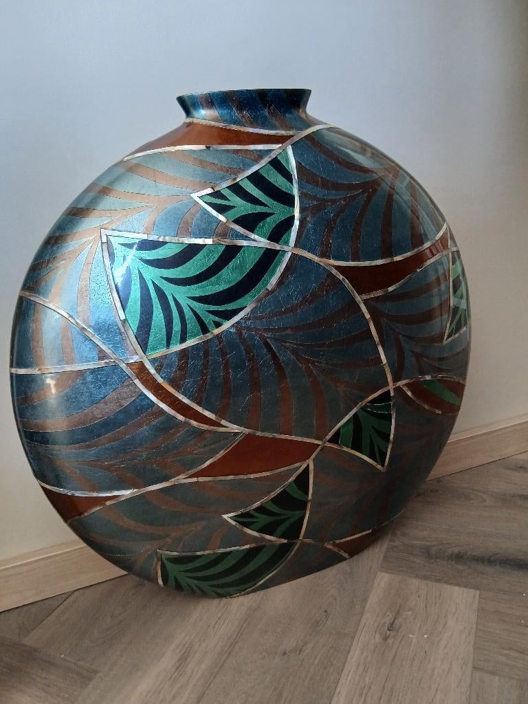 Vaas / decoratie Nuance Oud-Beijerland, Huis en Inrichting, Woonaccessoires | Vazen, Ophalen, Overige materialen, Overige kleuren