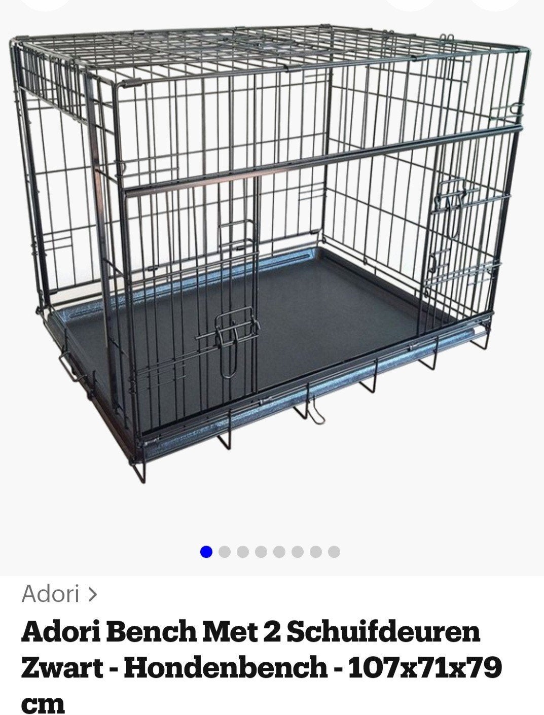 Hondenbench groot maat 107x71x79, Dieren en Toebehoren, Hondenhokken, Ophalen, Zo goed als nieuw, 75 tot 110 cm, 65 tot 100 cm