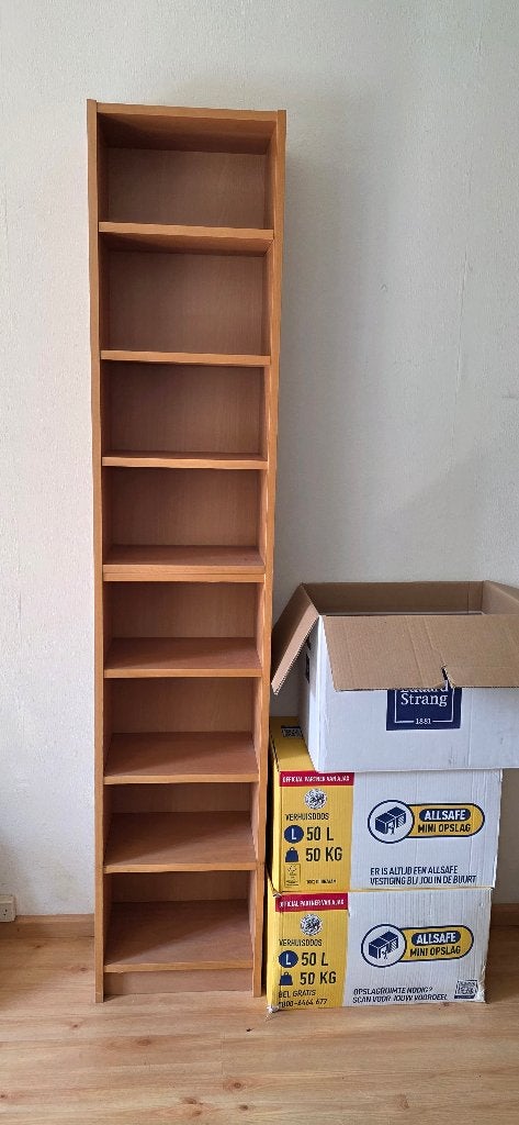Billy kast 40 x 200 cm, Huis en Inrichting, Kasten | Boekenkasten, Ophalen, Met plank(en), Minder dan 50 cm, Gebruikt