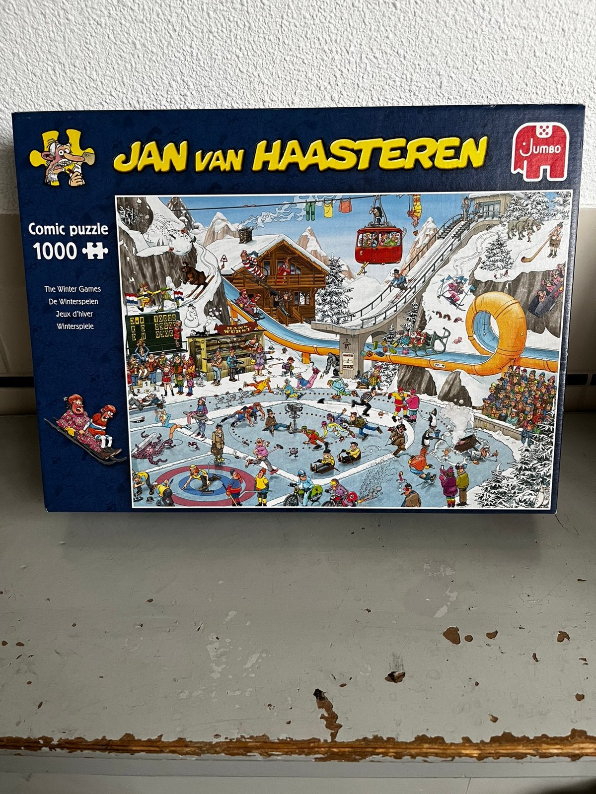 Jan van Haasteren puzzel. 1000st . Winterspelen, Ophalen of Verzenden, 500 t/m 1500 stukjes, Zo goed als nieuw