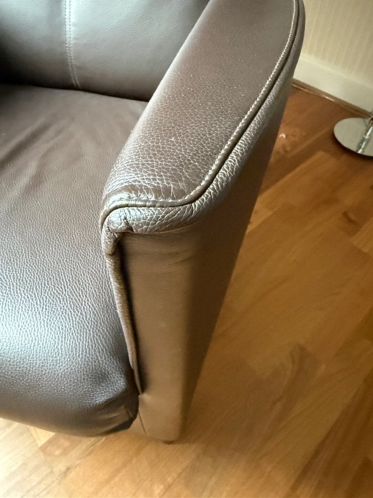 Wittmann lederen fauteuils 2 stuks, Ophalen, Gebruikt, Modern, 50 tot 75 cm