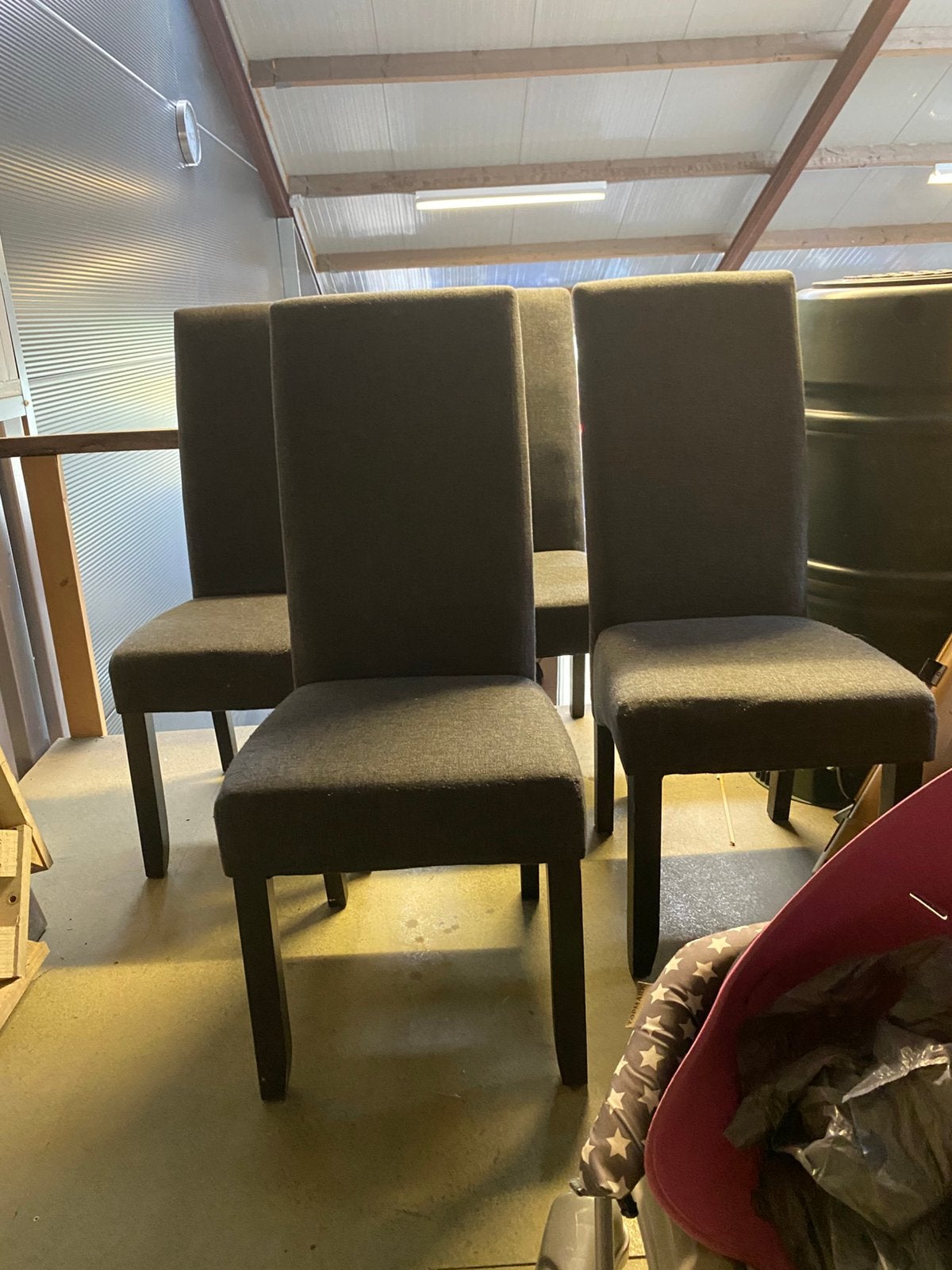 Eetkamer stoelen alle 4, Ophalen, Gebruikt, Vier, Stof