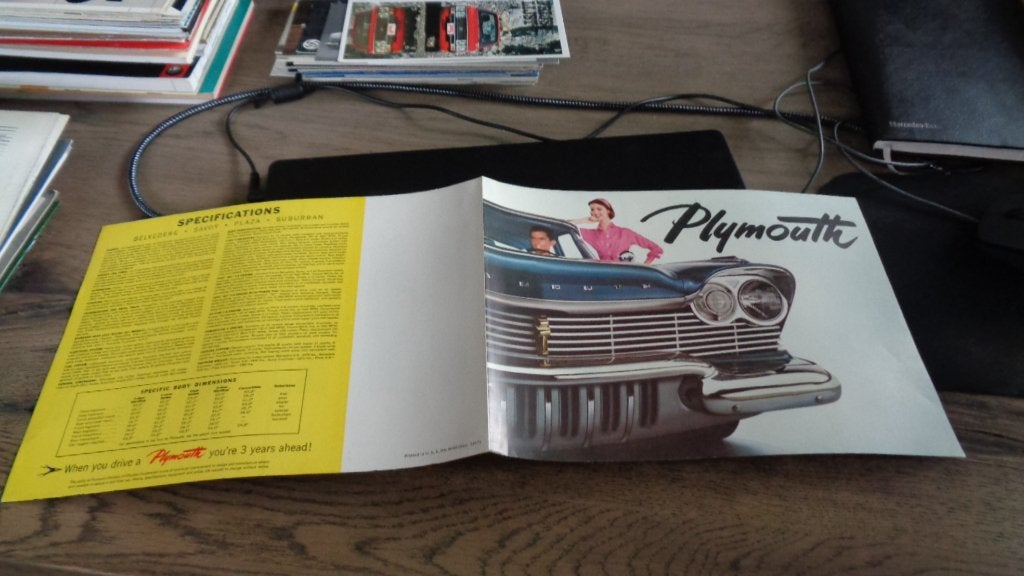 ZELDZAME USA Folder PLYMOUTH   1957, Verzenden, Nieuw, Overige merken