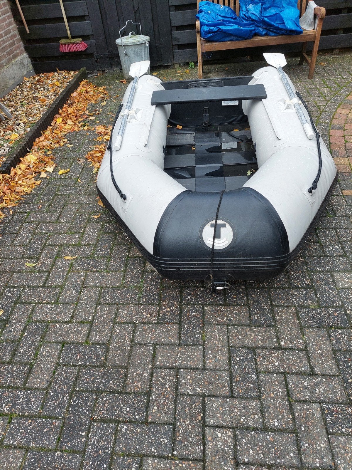 rubber boot met electr. motor, Ophalen of Verzenden, Zo goed als nieuw, Overige typen, Motorboot