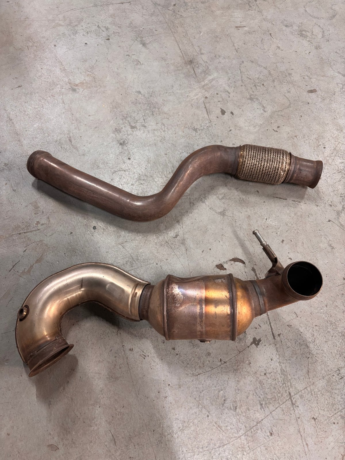 Mercedes A45 AMG uitlaat downpipe 2014, Auto-onderdelen, Uitlaatsystemen, Ophalen of Verzenden, Mini