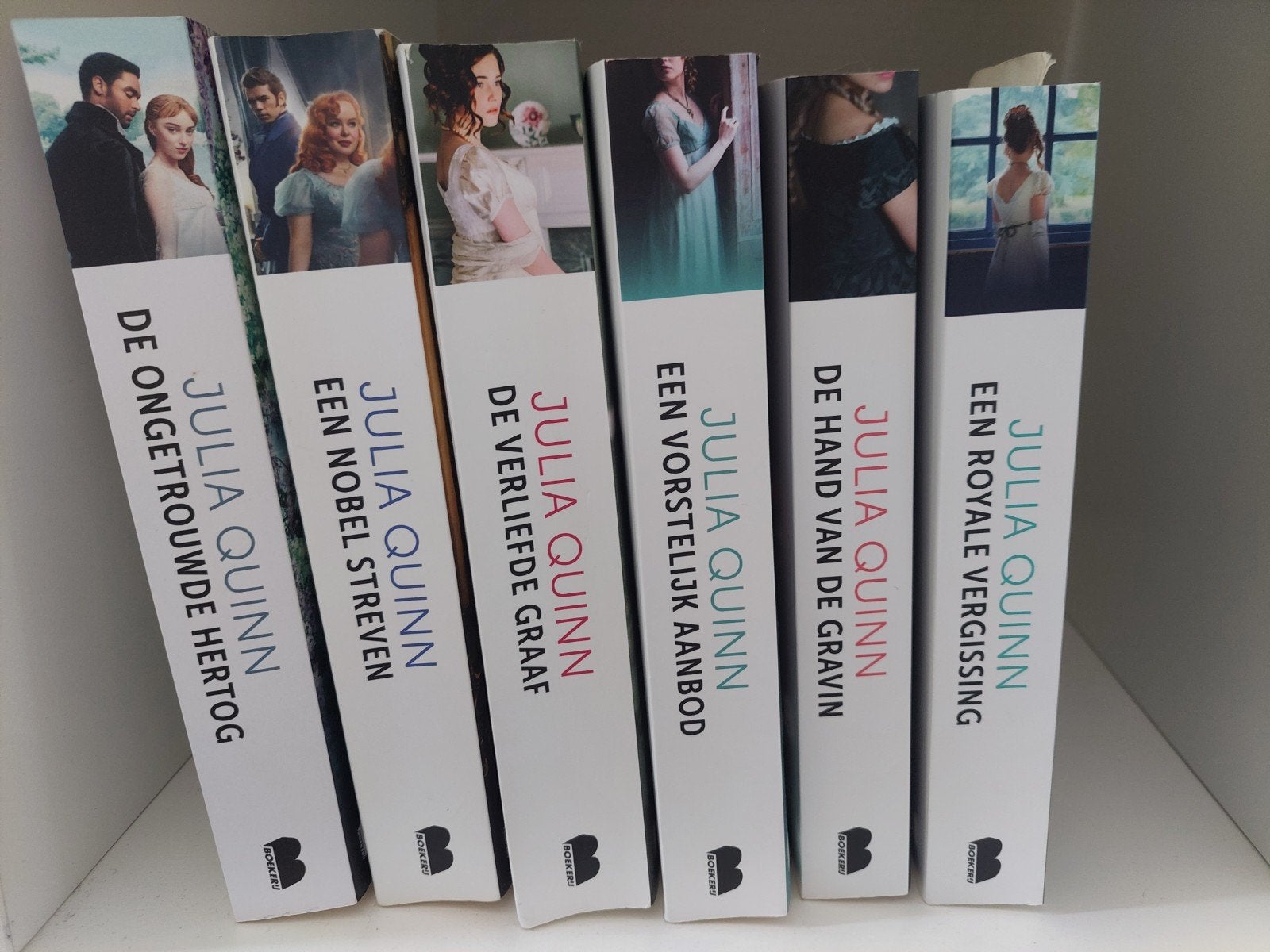 Julia Quinn Bridgerton serie - 6 boeken, Ophalen, Zo goed als nieuw, Julia Quinn, Nederland