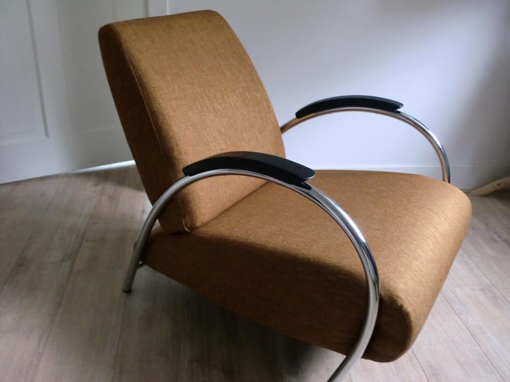 gelderland 5770 design jan des bouvrie als nieuw, Huis en Inrichting, Fauteuils, Ophalen, 75 tot 100 cm, Zo goed als nieuw, Stof