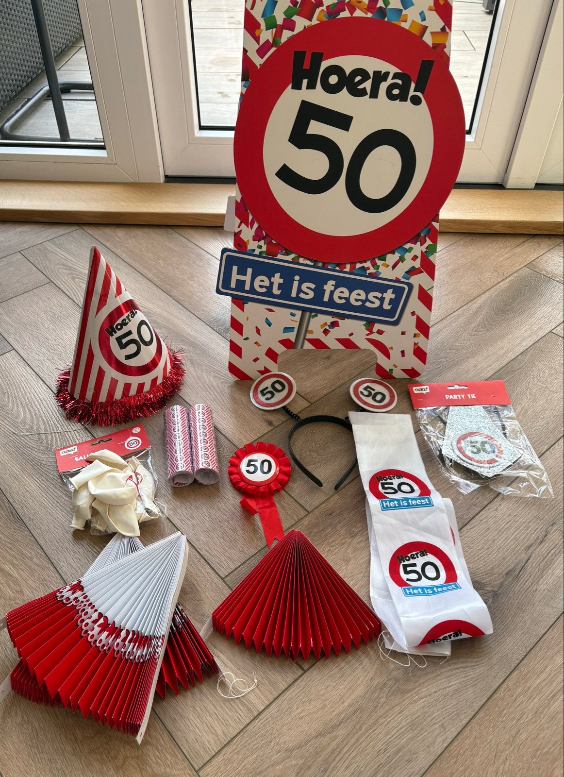 Feestpakket 50 jaar, Ophalen of Verzenden, Zo goed als nieuw, Versiering, Abraham of Sarah