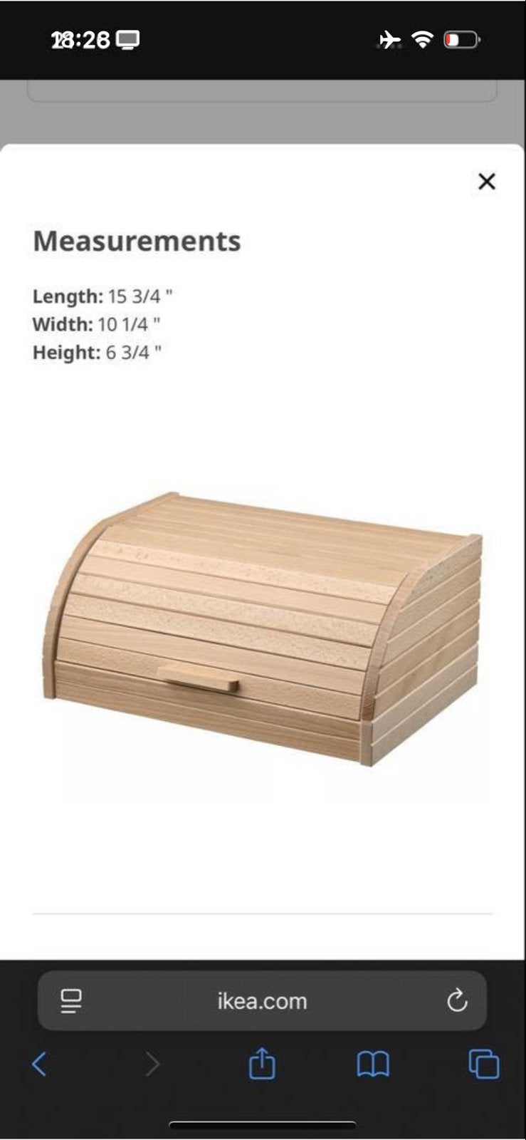 IKEA Magasin broodtrommel - Ophalen Amsterdam West, Ophalen, Hout, IKEA, Nieuw