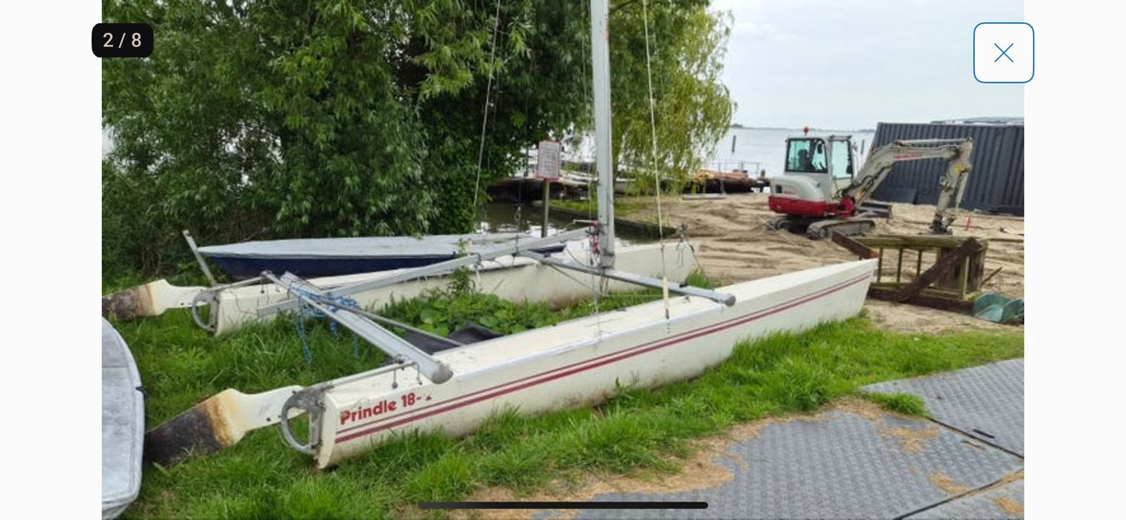 Gezocht; catamaran trailer!, Ophalen
