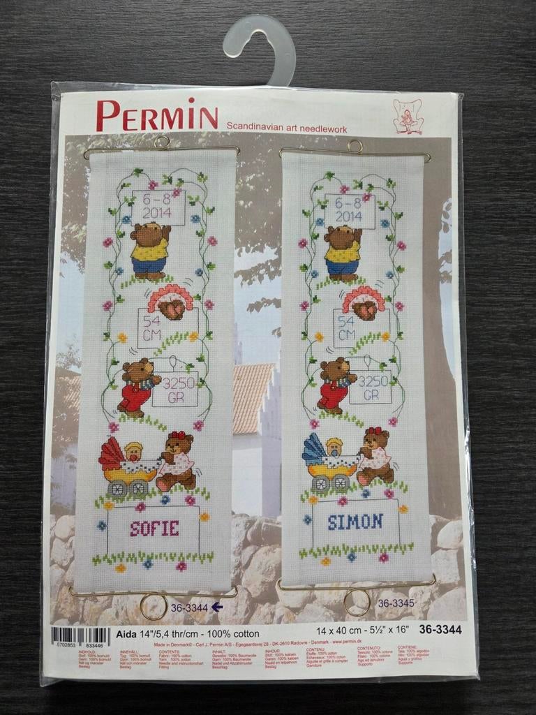 Permin Borduurpakket geboorte, Ophalen of Verzenden, Nieuw, Borduurpakket