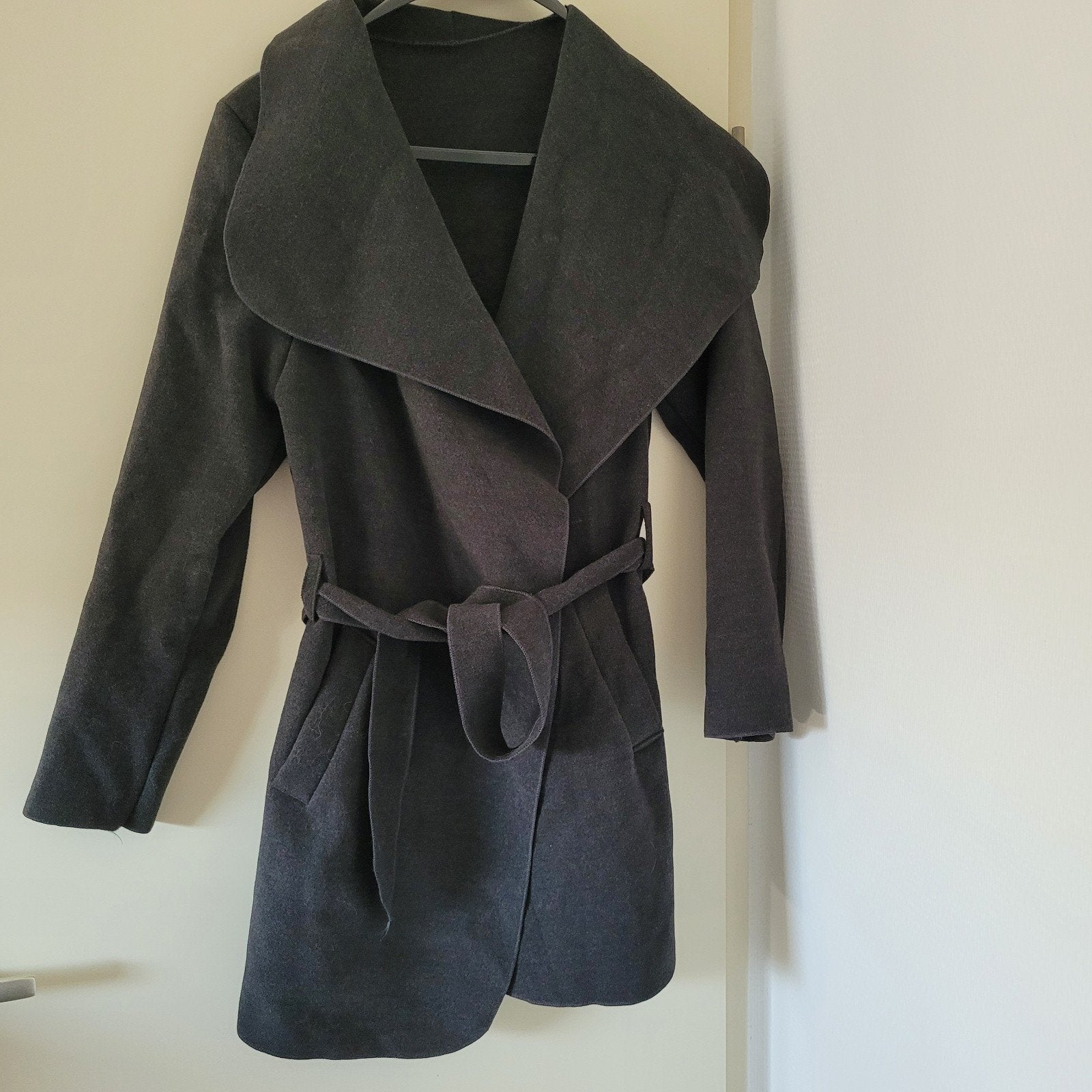 overslag tussen jas, Kleding | Dames, Ophalen, Zo goed als nieuw, Maat 38/40 (M), Grijs