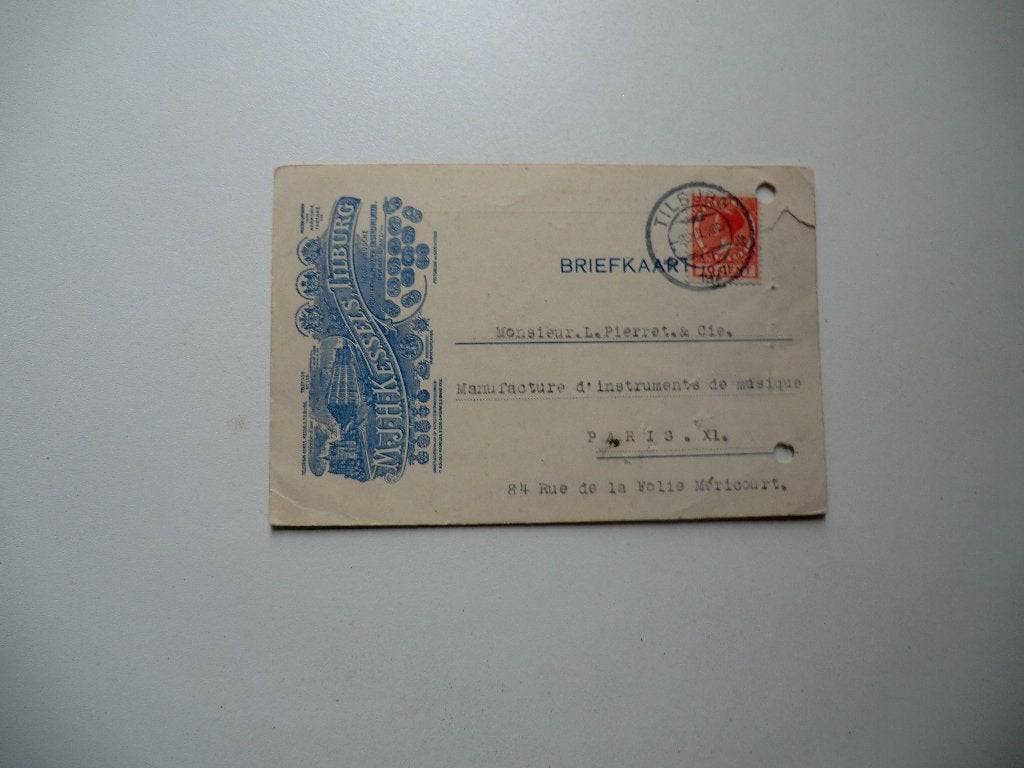 Tilburg,Litho afbeelding,Instrumenten Fabriek Kessels,Parijs, Verzenden, Voor 1920, Gelopen, Noord-Brabant