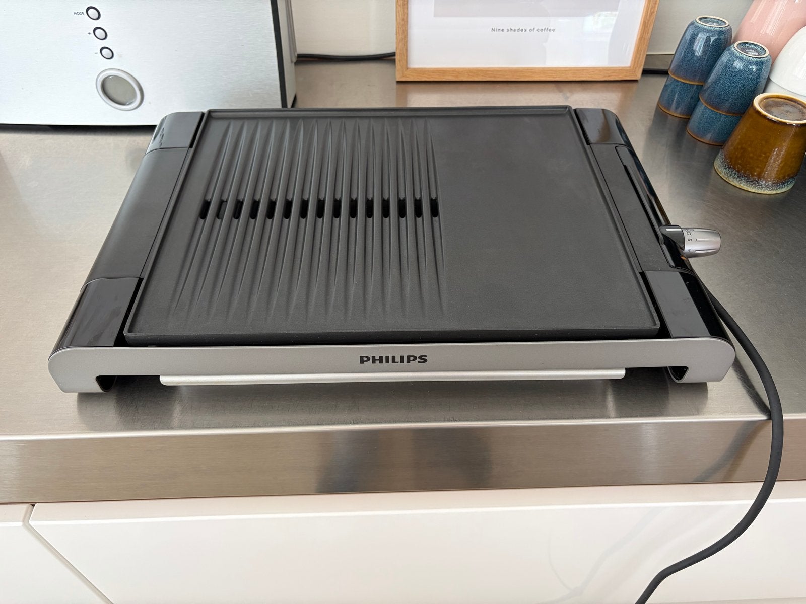Philips Grillplaat 2300W - Instelbare temperatuur tot 250C, Ophalen, Gebruikt