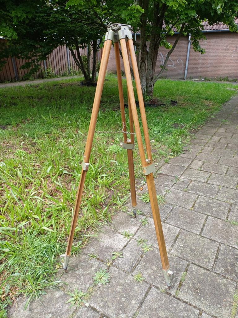 Vintage industrieel statief - driepoot van landmeter, Ophalen of Verzenden