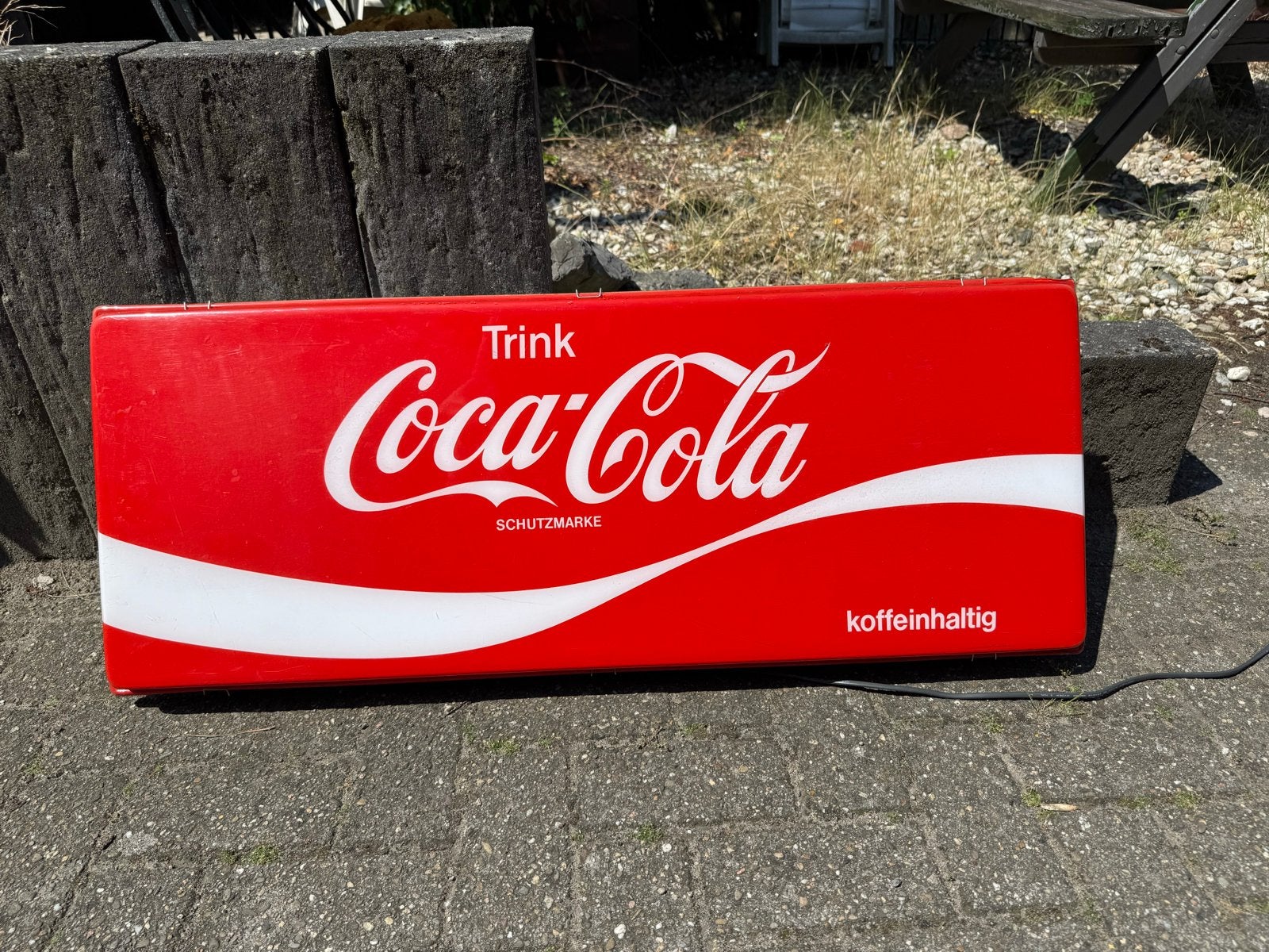 Vintage Coca-Cola Lichtbak - Werkend, Verzamelen, Ophalen, Gebruikt, ., Lichtbak of (neon) lamp