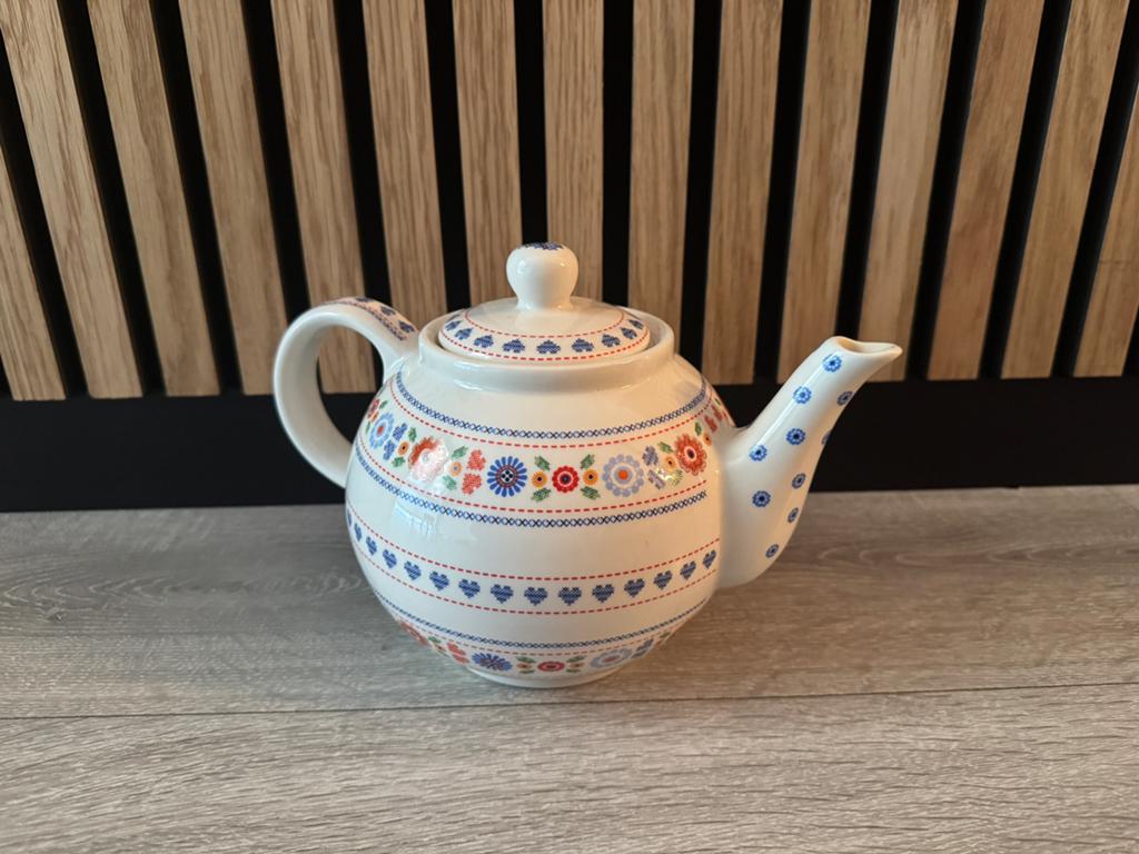 Yvon jaspers kakelbont theepot!, Huis en Inrichting, Ophalen of Verzenden