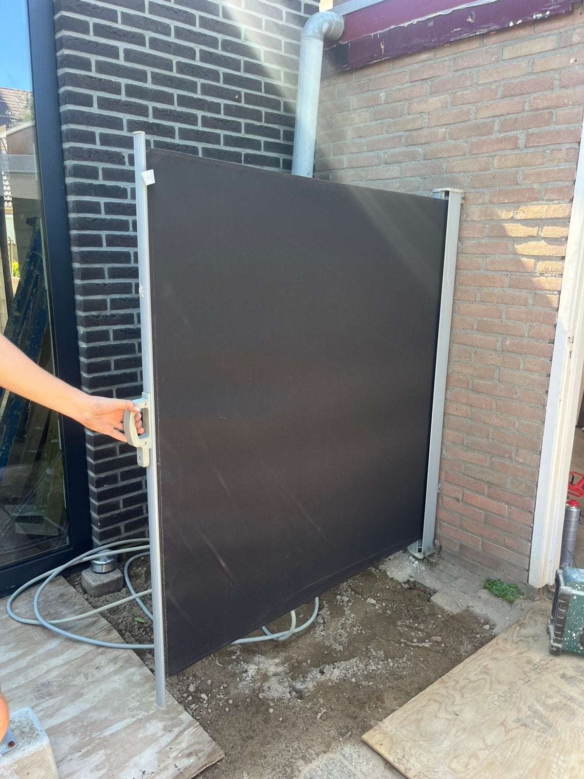 Windscherm, Ophalen, Aluminium, Zo goed als nieuw, 200 cm of meer