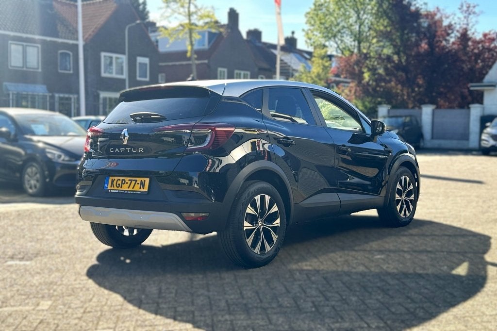 Renault Captur 90pk TCe Intense (bj 2022), Auto's, Stof, Gebruikt, Zwart, Origineel Nederlands