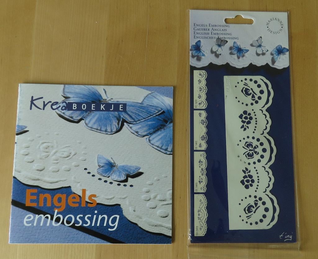 Kreaboekje Engels Embossing + Mal, Hobby en Vrije tijd, Kaarten | Zelf maken, Gebruikt, Pons of Mal, Overige thema's, Ophalen