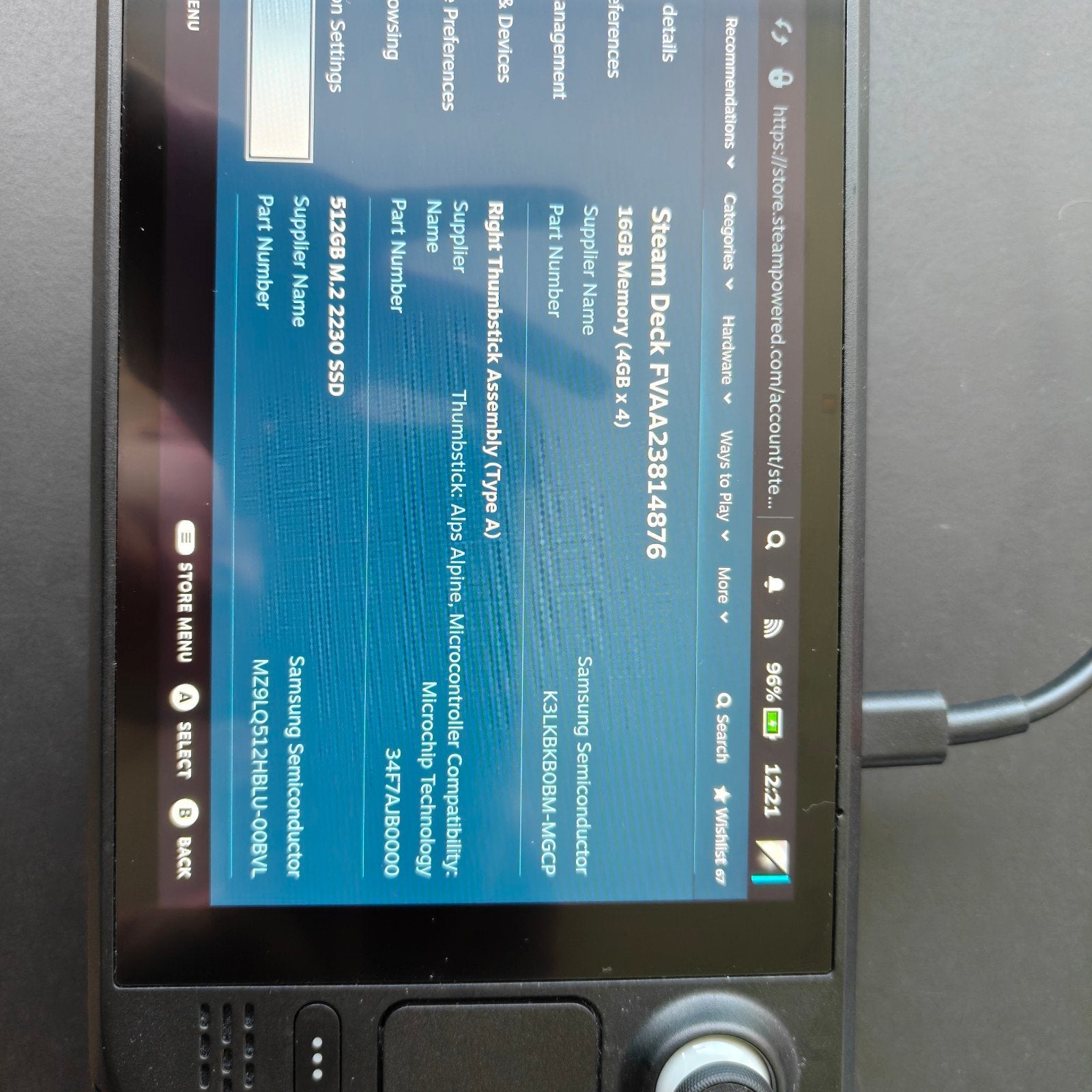 Foto 7 van Steam Deck 512GB (LCD) met hoes en accessoires