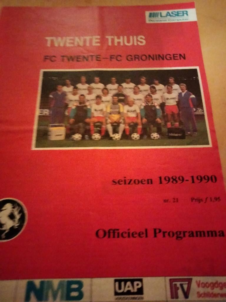Fc twente-fc Groningen 89-90, Ophalen of Verzenden, Gebruikt, F.C. Twente, Boek of Tijdschrift
