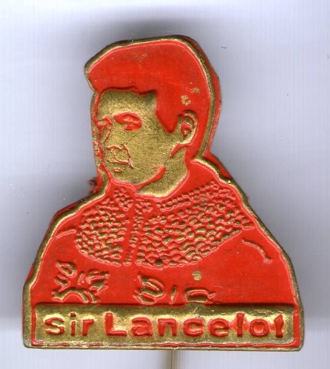 Sir Lancelot rood op koper tv figuur speldje ( S_081), Verzenden, Nieuw, Figuurtje, Speldje of Pin