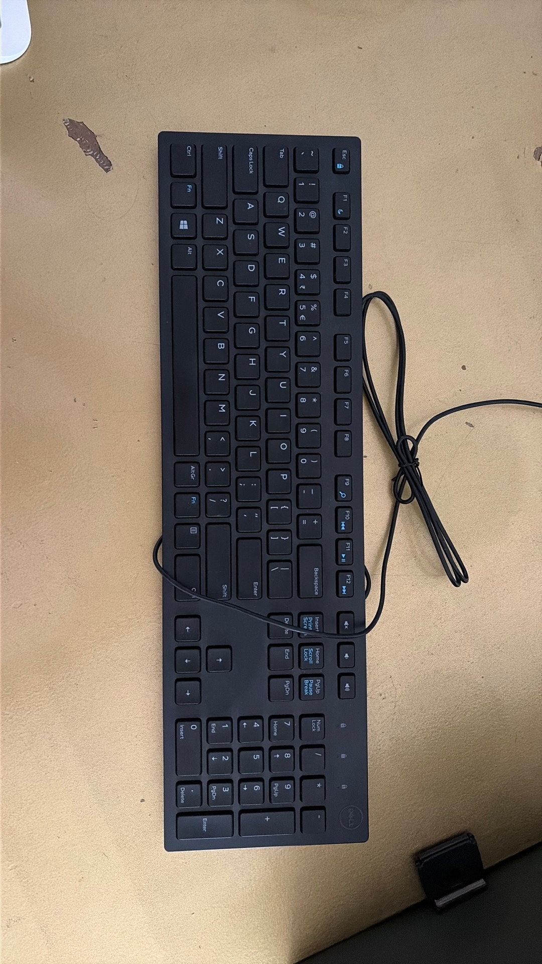 Qwerty Dell toetsenbord, Computers en Software, Ophalen, Qwerty, Gebruikt, Bedraad