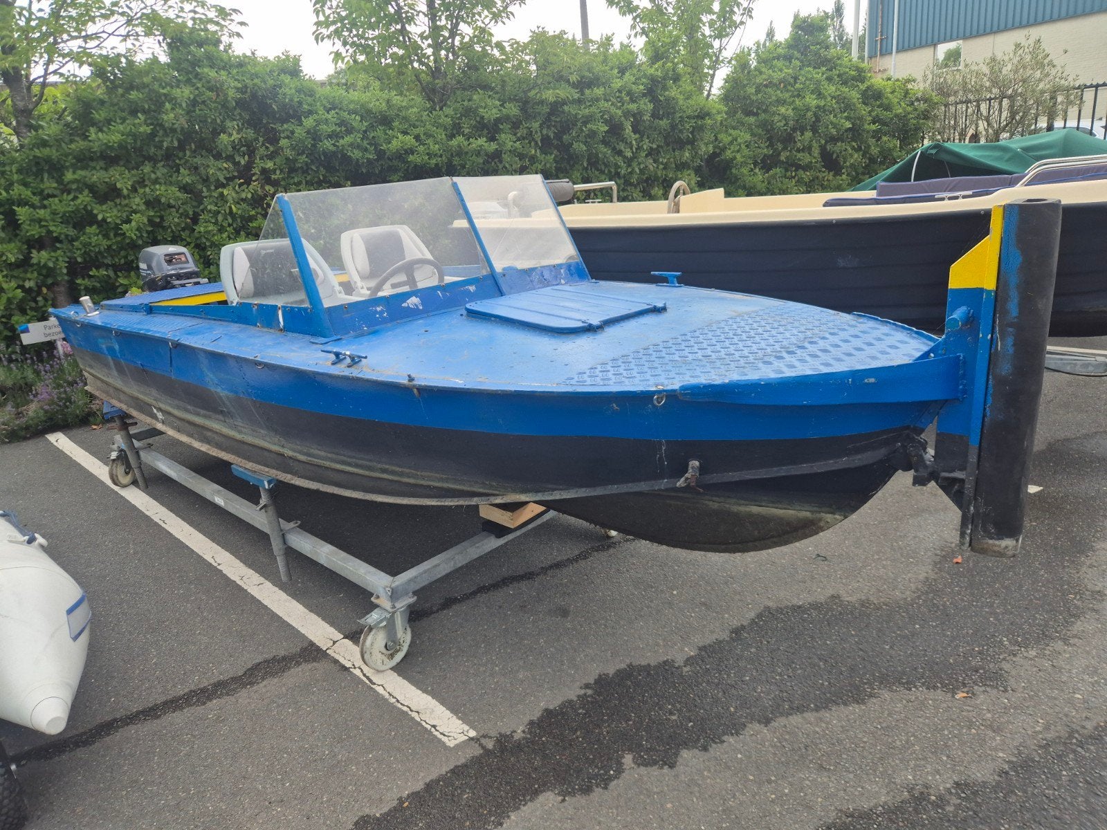 aluminium  opduwer  met Yamaha 9.9 pk, Overige merken, Gebruikt, Buitenboordmotor, Aluminium