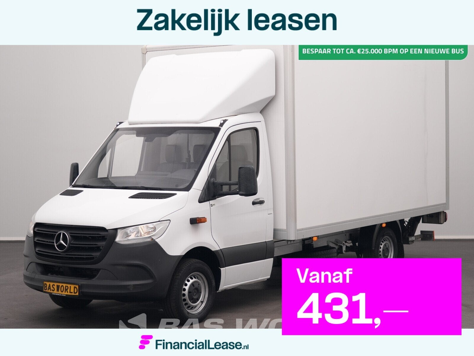 Mercedes Sprinter 314 CDI Automaat Bakwagen Laadklep Zijdeur, Automaat, Gebruikt, Euro 6, 4 cilinders