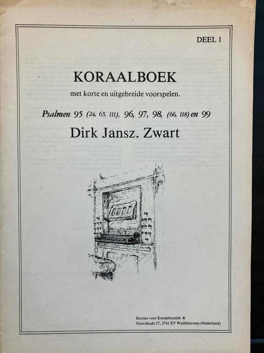 Koraalboek 1 Zwart orgel bladmuziek, Muziek en Instrumenten, Ophalen of Verzenden, Overige soorten, Religie en Gospel