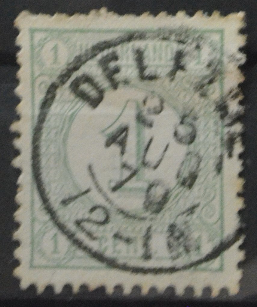 Nederland kleinrond DELFZIJL, Verzenden, Gestempeld