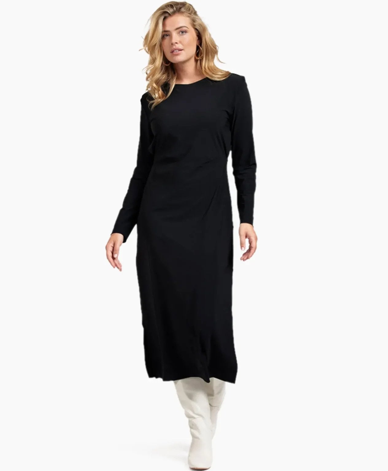 Studio Anneloes donkerblauwe Tammy dress maxi travelstof XL, Blauw, Maat 46/48 (XL) of groter, Ophalen of Verzenden, Zo goed als nieuw