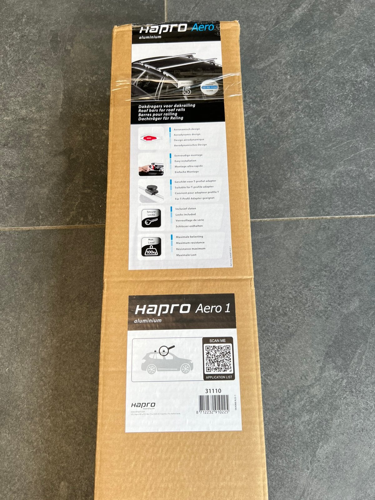 Hapro aluminum dakdragers Aero 1, Auto diversen, Ophalen, Nieuw
