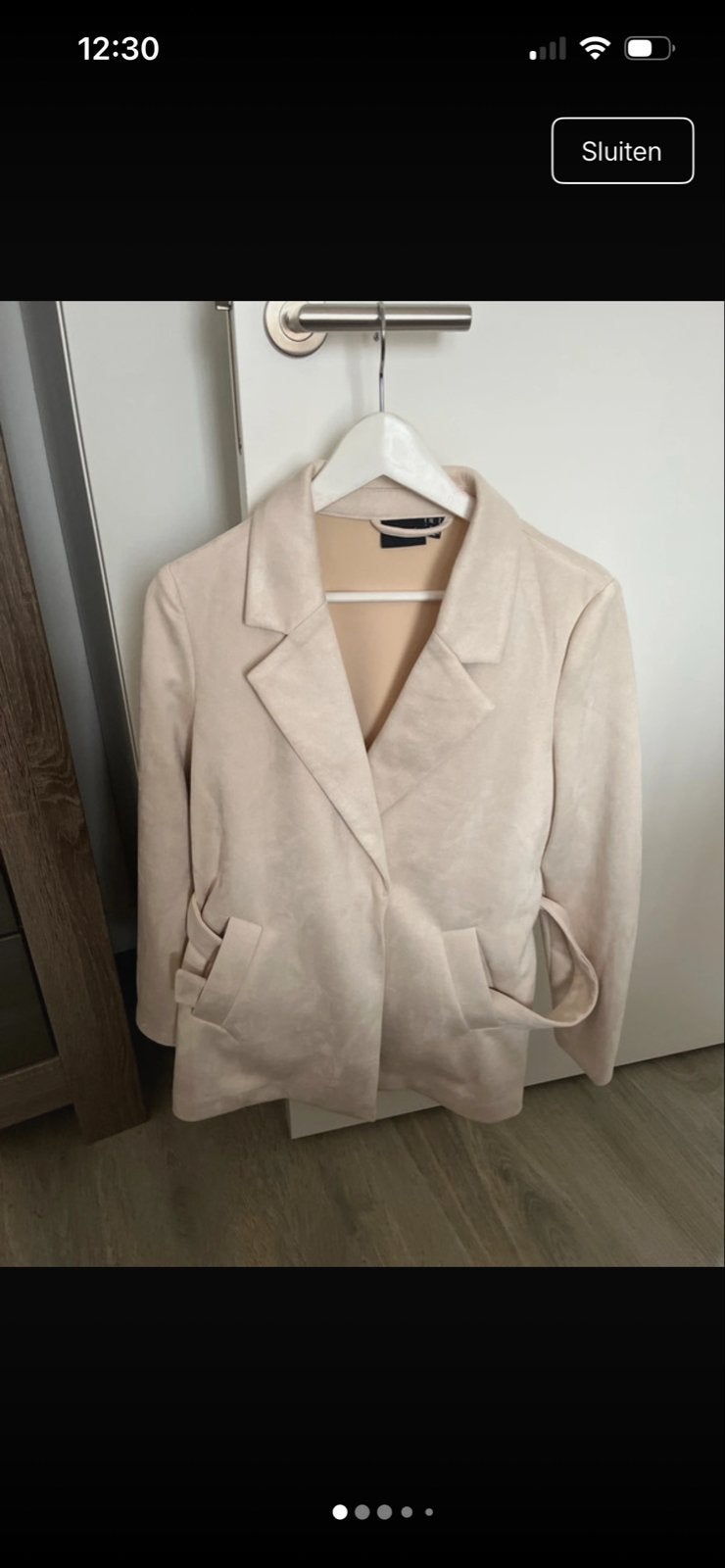 Vero Moda Trenchcoat Suedine Beige Maat S, Ophalen of Verzenden, Nieuw, Maat 36 (S), Beige