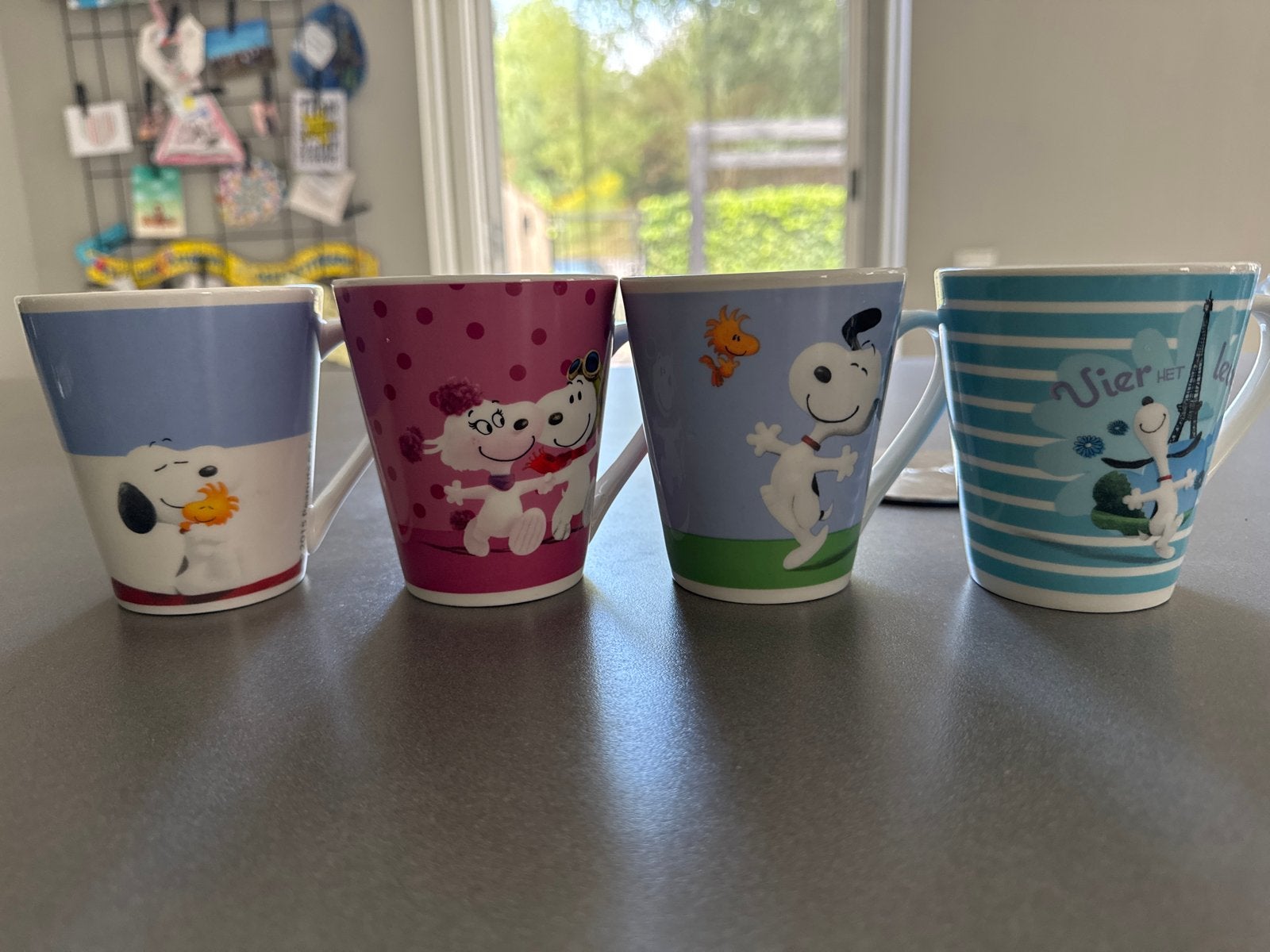 Snoopy mokken set van 4 - nieuw, Ophalen, Overige typen, Nieuw, Steen/keramiek
