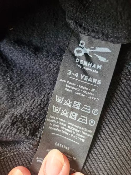 Zwarte denham trui Maat 98 h, Denham, Jongen of Meisje, Trui of Vest, Onbekend