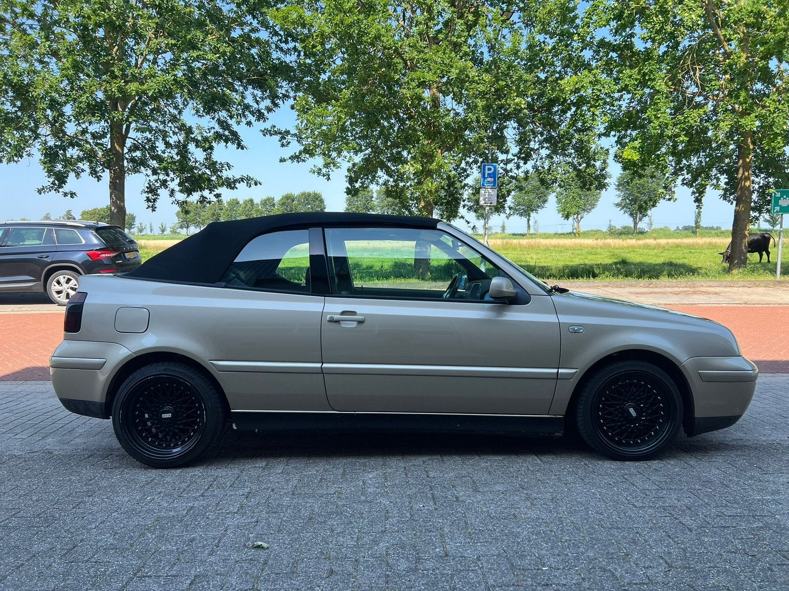Volkswagen Golf 3,5 - 2.0 Cabriolet 85KW 2002 Beige, Zwart, 4 cilinders, 4 stoelen, Beige