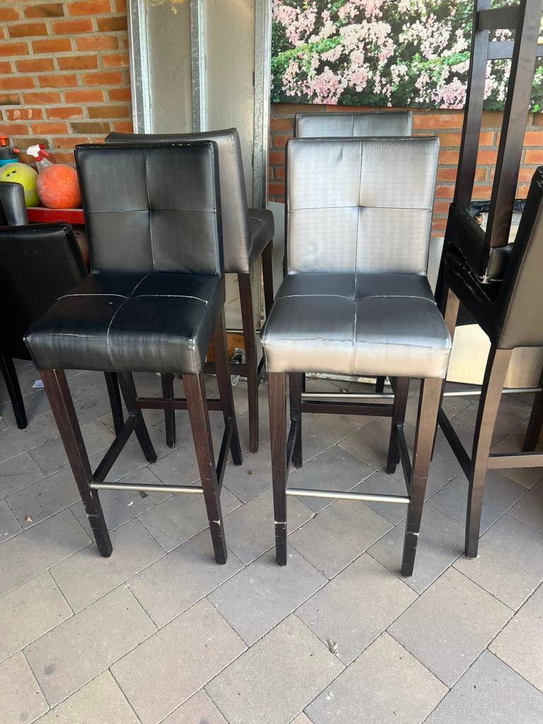 Barkrukken 6 stuks  €15 per stuk, Huis en Inrichting, Barkrukken, 5 krukken of meer, Ophalen of Verzenden, Zo goed als nieuw, 60 tot 90 cm