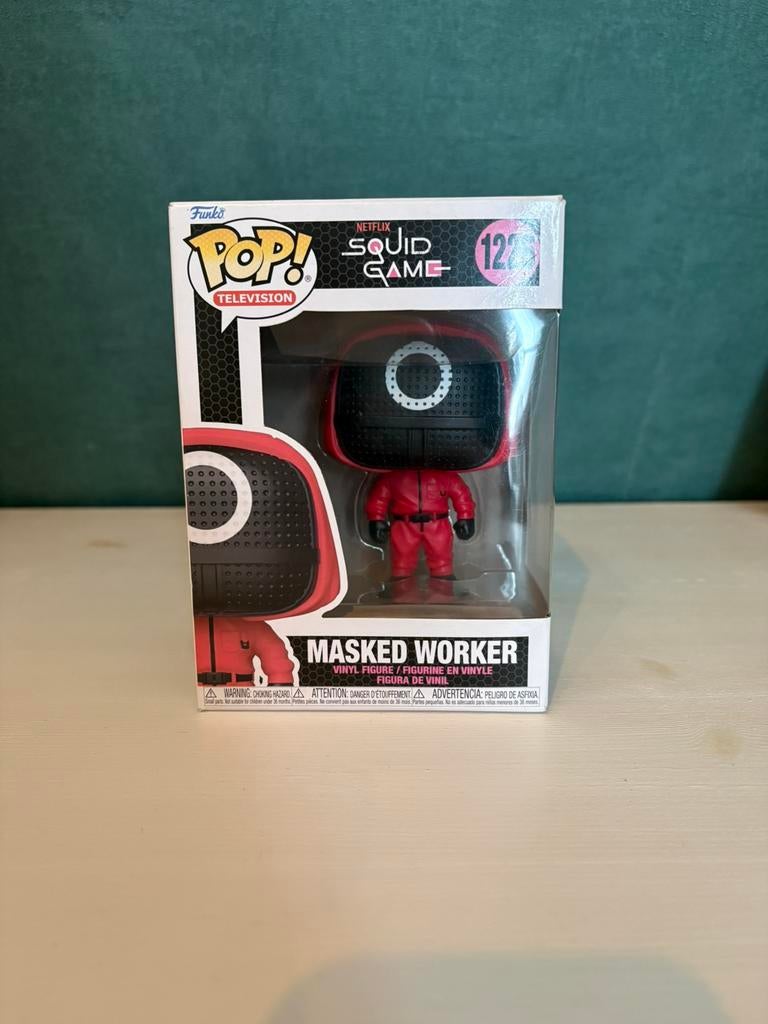 Funko Pop Squid Game, Masked Worker, Ophalen of Verzenden, Zo goed als nieuw