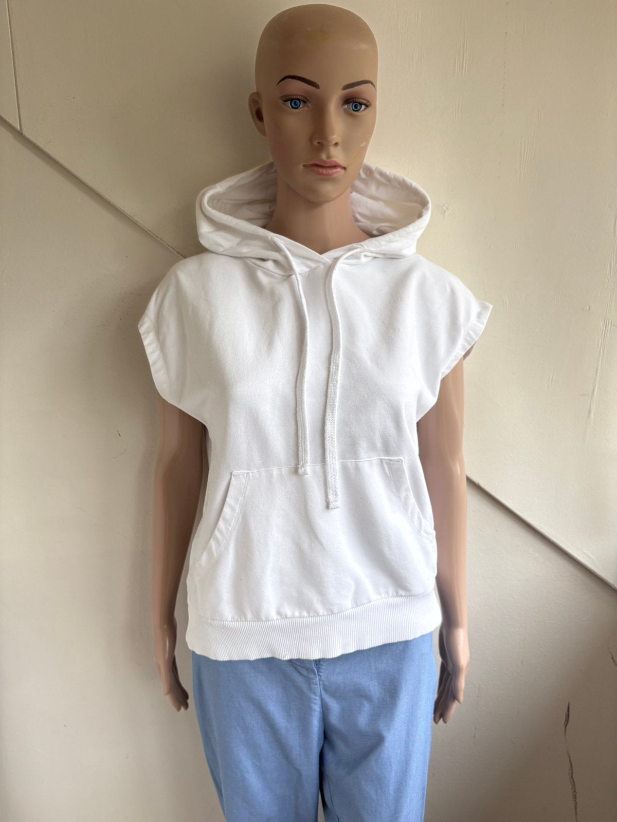 Studio Anneloes mouwloze hoodie maat XS/S wit sweater, Ophalen of Verzenden, Zo goed als nieuw, Maat 34 (XS) of kleiner, Wit