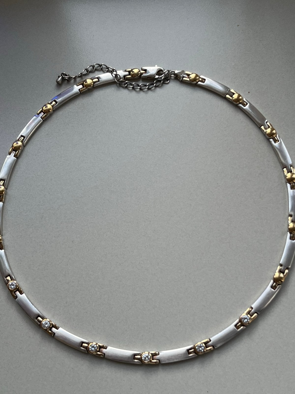 Zilveren Collier met Saffier - Uitstekende Kwaliteit, Verzenden, Zo goed als nieuw, Met edelsteen, Zilver