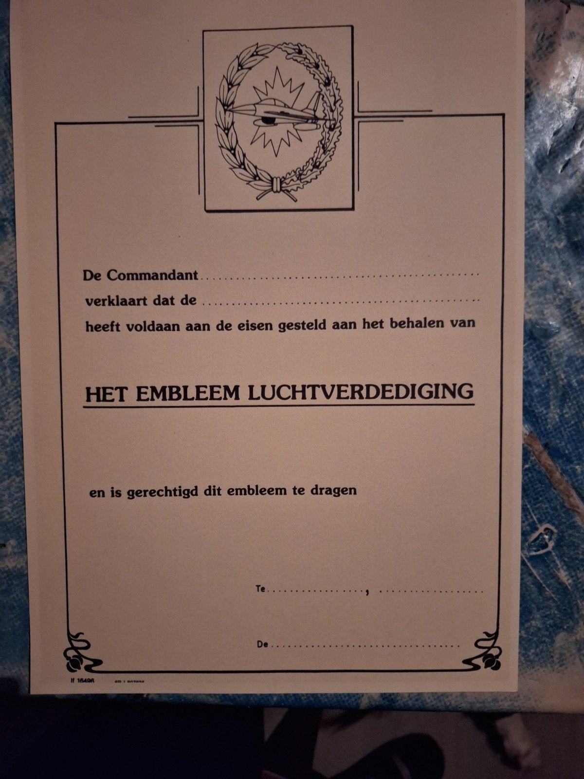 Luchtafweer setevicaat, Verzamelen, Militaria | Algemeen, Verzenden, Landmacht, Nederland, Foto of Poster