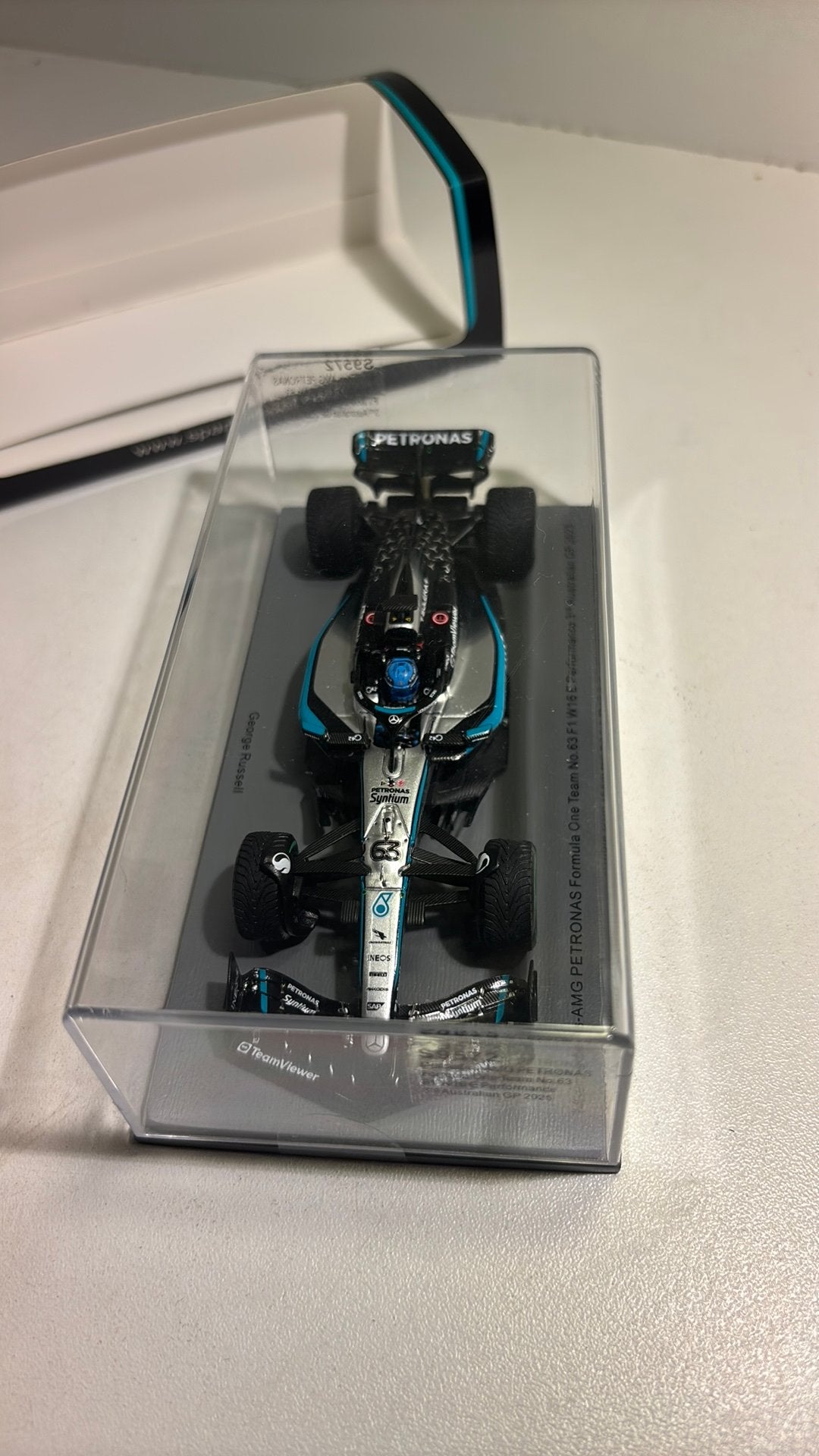 F1 mercedes w16E 3e Australian G.Russell 2025 spark 1.43, Hobby en Vrije tijd, Overige merken, Auto, Ophalen of Verzenden, A
