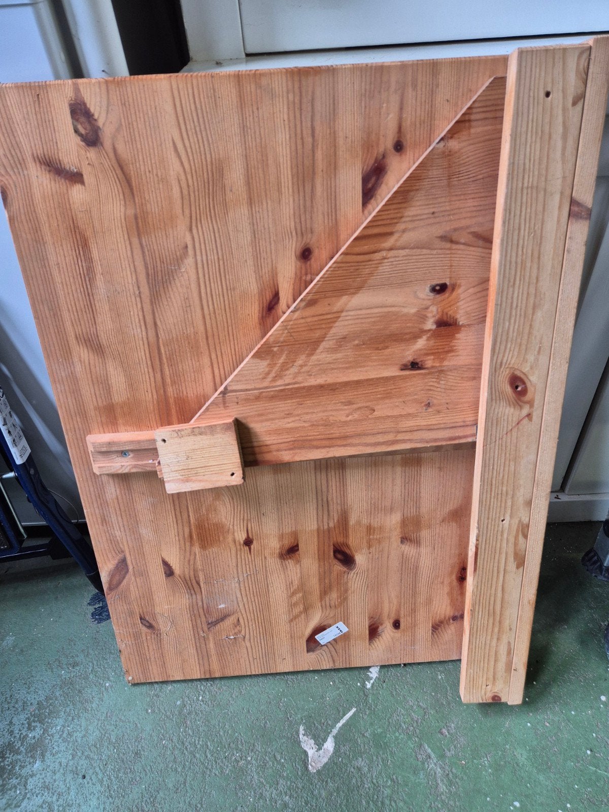 Houten wandtafel / klaptafel, Ophalen, Gebruikt, Landelijk, 75 cm of meer